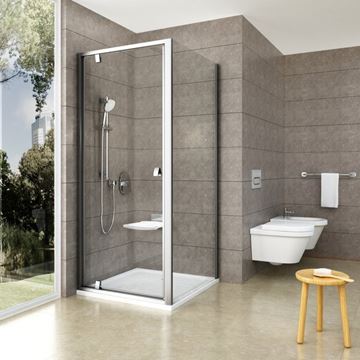 CONCEPT PIVOT STYLE PT-PPS boční stěna 90x190 cm, lesklý chrom/čiré sklo 90G70C00Z15 Obrázek - fotka