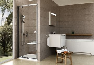 CONCEPT PIVOT STYLE PT-PDOP1 sprchové dveře 80x190 cm, pivotové, lesklý chrom/čiré sklo