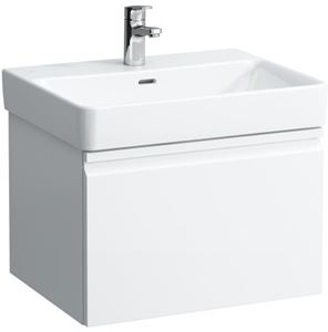 LAUFEN PRO S skříňka pod umyvadlo 57x45x39,7 cm, 1 zásuvka, lesklá bílá