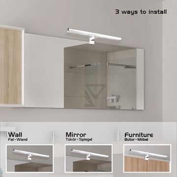 RABALUX LEVON nástěnné LED svítidlo, 4000 K, 840 lm, 600 mm, chrom 2115 Obrázek - fotka