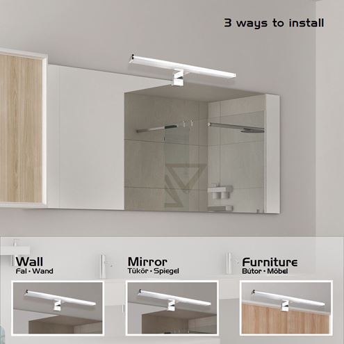 RABALUX LEVON nástěnné LED svítidlo, 4000 K, 840 lm, 600 mm, chrom 2115 Obrázek - fotka