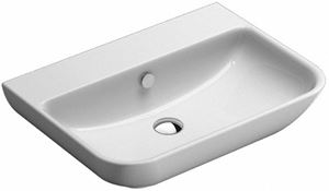 CONCEPT S umyvadlo 65 cm, bez otvoru pro baterii, s přepadem, Cataglaze