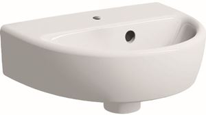 GEBERIT SELNOVA umývátko 36 cm, s otvorem pro baterii a přepadem