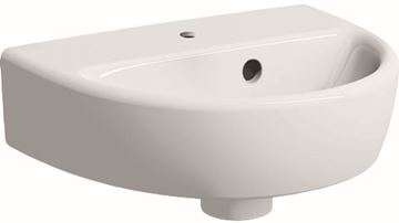 GEBERIT SELNOVA umývátko 36 cm, s otvorem pro baterii a přepadem