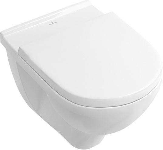 VILLEROY & BOCH O.NOVO závěsné WC, se SoftClosing sedátkem, DirectFlush splachování, alpská bílá 5660HR01 Obrázek - Hlavní obrázek