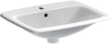 GEBERIT SELNOVA SQUARE umyvadlo 55 cm, s otvorem pro baterii a přepadem