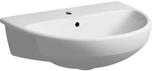 GEBERIT SELNOVA umyvadlo 55 cm, s otvorem pro baterii a přepadem