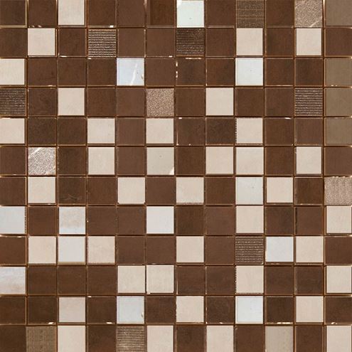 CIFRE OXIGENO mozaika 30x30 cm, lepená na síti, mat, brown MOSAICO OX. BROWN 30 Obrázek - Hlavní obrázek