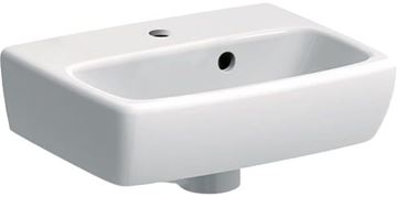 GEBERIT SELNOVA SQUARE umývátko 36 cm, s otvorem pro baterii a přepadem