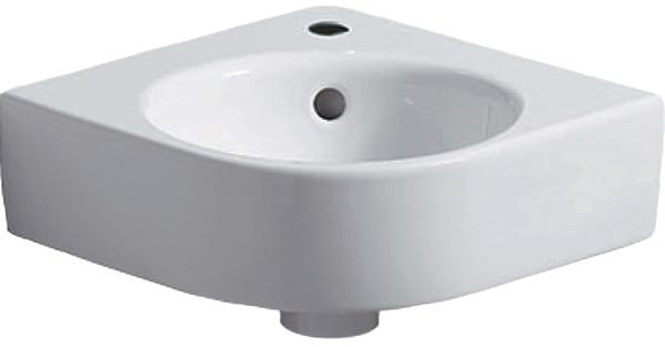 GEBERIT SELNOVA COMPACT umývátko rohové 69,5 cm, s otvorem pro baterii a přepadem 501.508.00.7 Obrázek - Hlavní obrázek