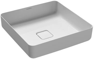 KALDEWEI MIENA 3185 umyvadlo na desku 58 cm, bez přepadu, smaltovaná ocel, Perl-Effect, alpská bílá