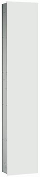 CONCEPT 300 vysoká skříňka 31,6x15,8x158,6 cm, 1 dvířka, Push-open, s osvětlením, bílá/bílé sklo