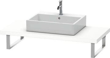 CONCEPT 450 deska pod umyvadlo s výřezem 100x55x4,5 cm, matná bílá