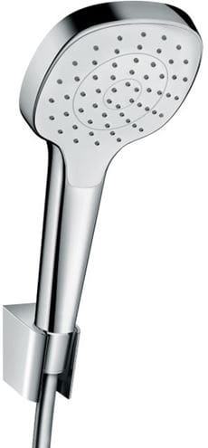HANSGROHE CROMA SELECT E 1JET sprchová souprava 3-dílná, ruční sprcha 110x110 mm, hadice, držák, bílá/chrom 26412400 Obrázek - Hlavní obrázek