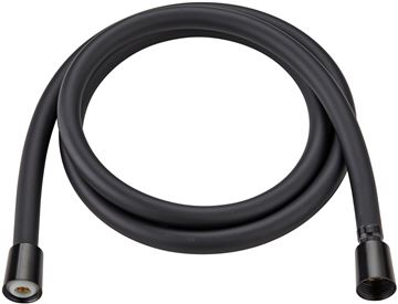 EASY sprchová hadice 1600 mm, hladká, plast, černá
