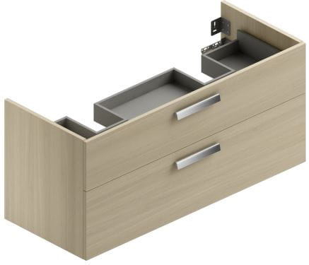CONCEPT 200/300 skříňka pod dvojumyvadlo 121,5x48,4x55 cm, 2 zásuvky, přírodní dub WU125CO2001428 Obrázek - Hlavní obrázek