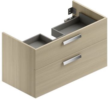 CONCEPT 200/300 skříňka pod umyvadlo 96,5x48,4x55 cm, 2 zásuvky, přírodní dub