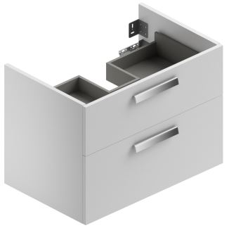 CONCEPT 200/300 skříňka pod umyvadlo 76,5x48,4x55 cm, 2 zásuvky, lesklá bílá WU80CO2001100 Obrázek - Hlavní obrázek