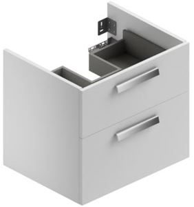CONCEPT 200 skříňka pod umyvadlo 61,5x48,4x55 cm, 2 zásuvky, lesklá bílá