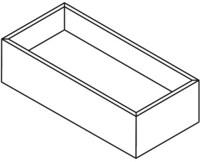 CONCEPT 200/300 organizér do zásuvky, matná šedá