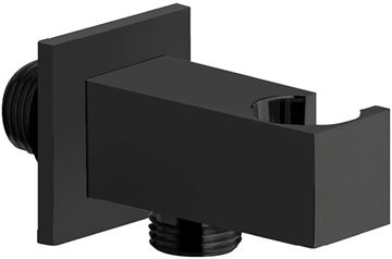 CONCEPT 200 BLACK držák ruční sprchy s připojením na vodu, matná černá