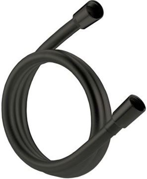 CONCEPT 200 BLACK sprchová hadice 1250 mm, hladká, s ochranou proti překroucení, plast, matná černá