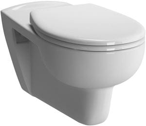 CONCEPT 100 bezbariérové závěsné WC, ploché splachování, alpská bílá