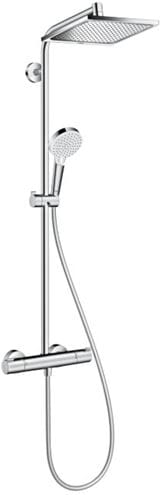 HANSGROHE CROMETTA E SHOWERPIPE GREEN 240 sprchový set s termostatickou baterií, horní sprcha, ruční sprcha se 2 proudy, EcoSmart, chrom 27281000 Obrázek - Hlavní obrázek
