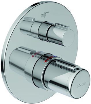 CONCEPT 200 podomítková termostatická baterie, pro 2 spotřebiče, chrom