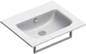CONCEPT S umyvadlo 60 cm, bez otvoru pro baterii, s přepadem, Cataglaze