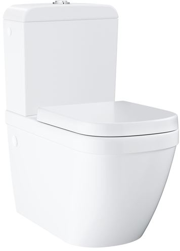 GROHE EURO CERAMIC WC kombi, se SoftClose sedátkem, Rimless splachování, zadní odpad, spodní napouštění, alpská bílá 39462000 Obrázek - Hlavní obrázek