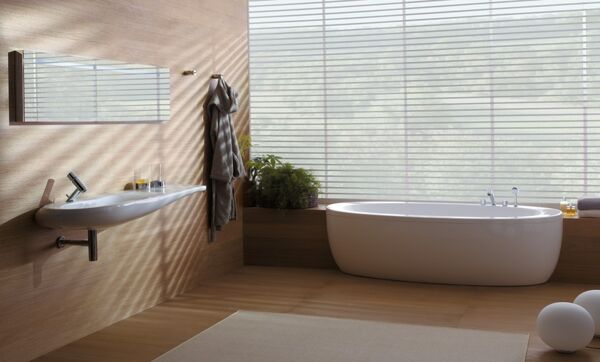 LAUFEN ILBAGNOALESSI ONE polozápustná vana 203x102 cm, s konstrukcí a panelem, akrylát H2449700000001 Obrázek - fotka