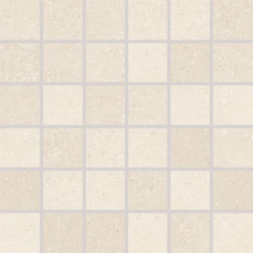 RAKO BASE mozaika 30x30(5x5) cm, lepená na síti, mat, světle béžová DDM06431 Obrázek - Hlavní obrázek