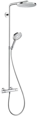 HANSGROHE RAINDANCE S SHOWEPIPE 240 sprchový set s termostatickou baterií, horní sprcha, ruční sprcha se 3 proudy, tyč, hadice, chrom 27633000 Obrázek - Hlavní obrázek