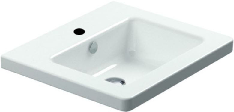 CONCEPT 300 umyvadlo 55 cm, s otvorem pro baterii a přepadem, Cataglaze 55CO300 Obrázek - Hlavní obrázek
