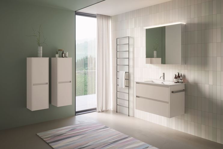 CONCEPT S skříňka pod umyvadlo 57x48,5x55 cm, 2 zásuvky, lesklá bílá WUSF60CX1100 Obrázek - fotka