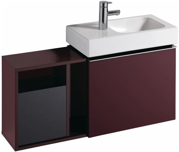 GEBERIT ICON umývátko 53 cm, s otvorem pro baterii vlevo, bez přepadu 124153000 Obrázek - fotka