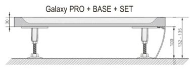 RAVAK ELIPSO PRO 90 SET panel, bílá XA937001010 Technický nákres