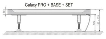 RAVAK ELIPSO PRO 90 SET panel, bílá XA937001010 Technický nákres