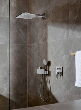 HANSGROHE RAINDANCE E 300 1JET horní sprcha 300x300 mm, s ramenem, matná bílá 26238700 Obrázek - fotka
