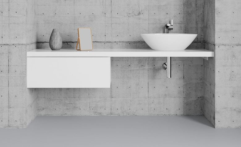 DŘEVOJAS DSD SZZ 40 nízká skříňka 40x50x20 cm, 1 zásuvka, Push-open, bílá lesk/bílá vysoký lesk 222529-T31 Obrázek - fotka