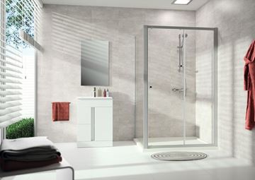 CONCEPT 100 NEW sprchové dveře 120x190 cm, posuvné, stříbrná pololesklá/čiré sklo PTA20402.069.322 Obrázek - fotka