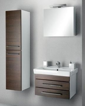 DŘEVOJAS Q GA2 70 zrcadlová skříňka 70x68x14,8 cm, lamino, lesklá bílá 29022 Obrázek - fotka