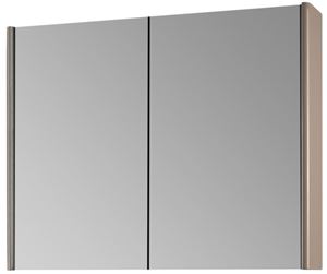 DŘEVOJAS ENZO GA2OE 80 zrcadlová skříňka 80,6x74,1x15,3 cm, osvětlení s regulací stmívání, s vypínačem a el. zásuvkou, lamino/MDF, vysoce lesklá bílá