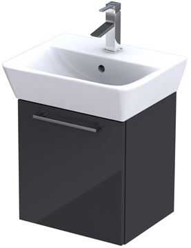 CONCEPT 100 skříňka pod umývátko 37,4x31,3x40,8 cm, 1 zásuvka, antracit