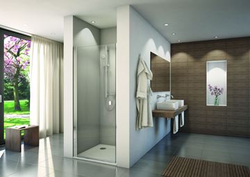 CONCEPT 200 sprchové dveře 80x200 cm, křídlové, aluchrom/čiré sklo CON10805007 Obrázek - fotka