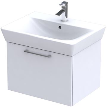 CONCEPT 100 skříňka pod umyvadlo 57,4x43,3x40,8 cm, 1 zásuvka, bílá