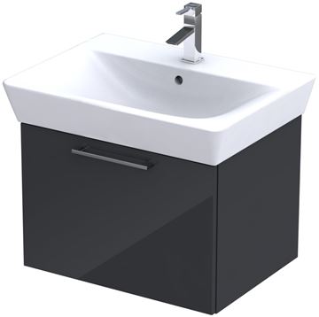 CONCEPT 100 skříňka pod umyvadlo 57,4x43,3x40,8 cm, 1 zásuvka, antracit