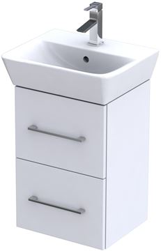 CONCEPT 100 skříňka pod umývátko 37,4x31,3x55,8 cm, 2 zásuvky, bílá