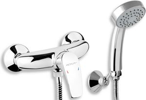 NOVASERVIS METALIA 57 sprchový set s baterií, ruční sprcha, hadice, držák, chrom